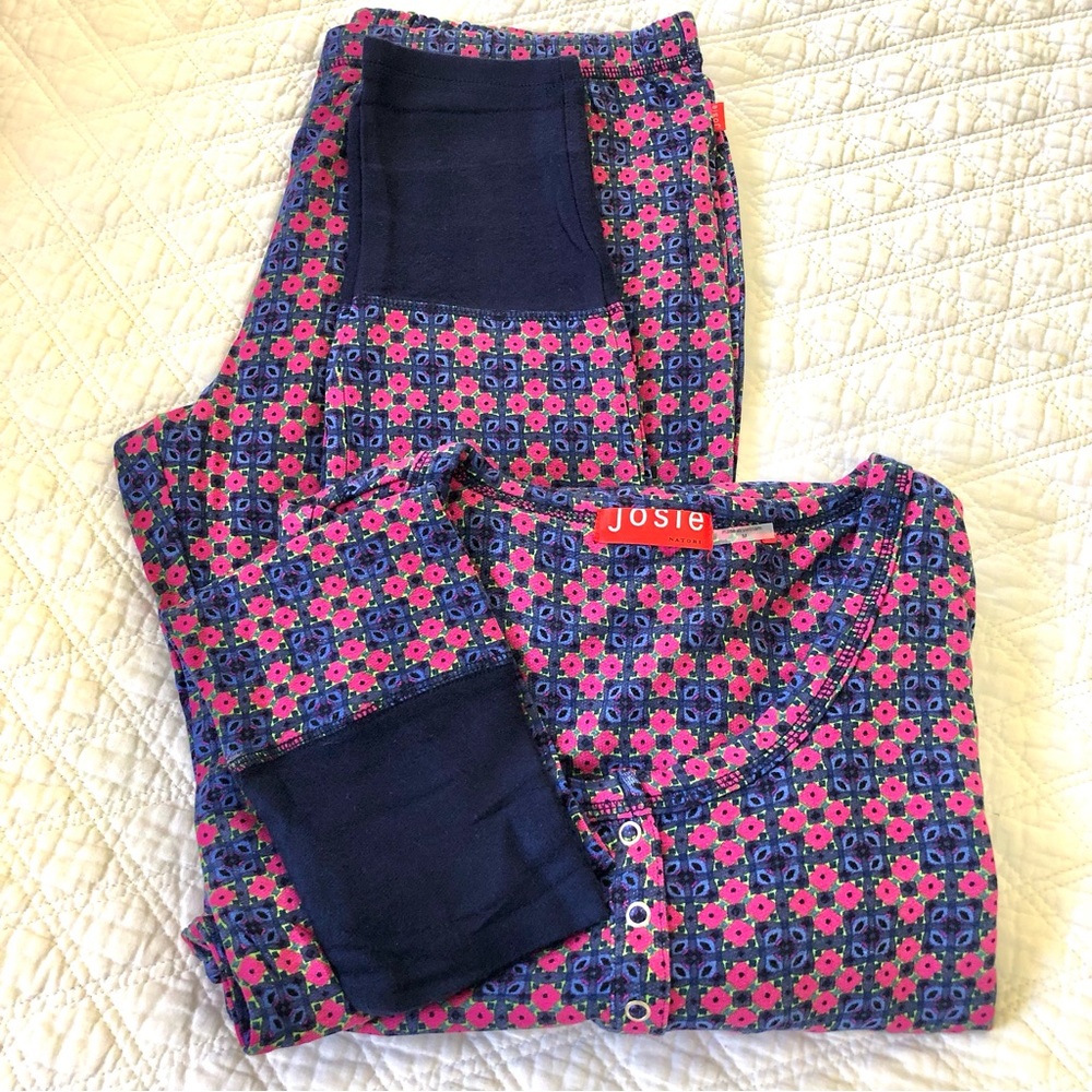 Josie NATORI Floral Knit Pajamas